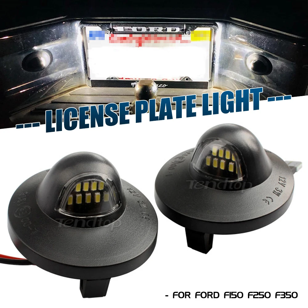 

2Pcs No Error LED Bulbs License Plate Number Light LED Lamp For Car Styling For Ford F150 F250 F350 F450 F550 1990-2014