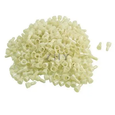 400 Pcs 8mm x 17mm Safe Closed End Wire Connectors Crimp Caps Covers Beige | Обустройство дома