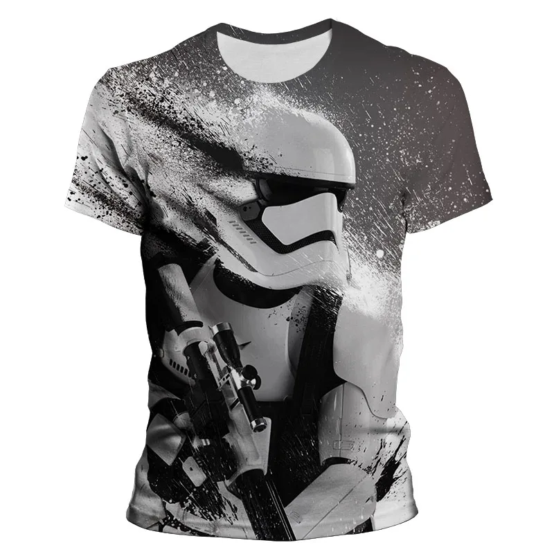 Летняя модная футболка для мужчин и женщин с абстрактным 3D-принтом из Звездных