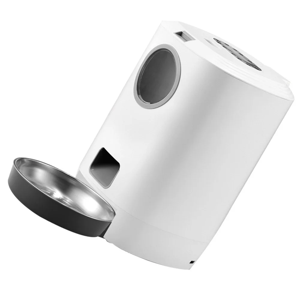 

1pc 4.5L Pet Food Container Smart Automatic Pet Feeder Dog Cat Food Feeder