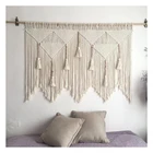 Тканый настенный гобелен макраме в богемном стиле, художественное красивое украшение для спальни, свадебного декора