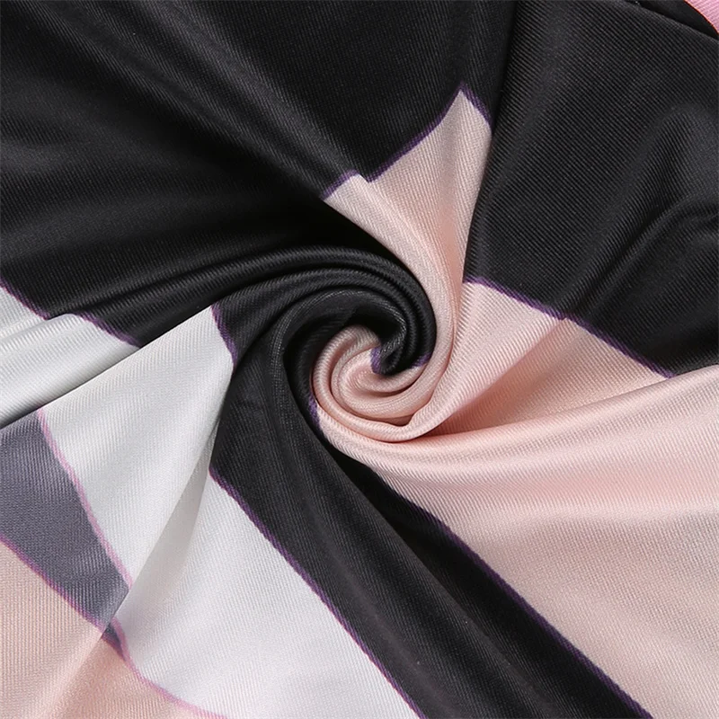 

Women Slim Fit Color Block Leggings Female Striped Print High Waist Skinny Tights Workout Pants Ladies Outfits For Streetwear