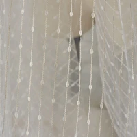 soft stretch lace fabric curtain net yarn women skirt costume stage wedding wedding ceremony with gold cording 3 yardpack