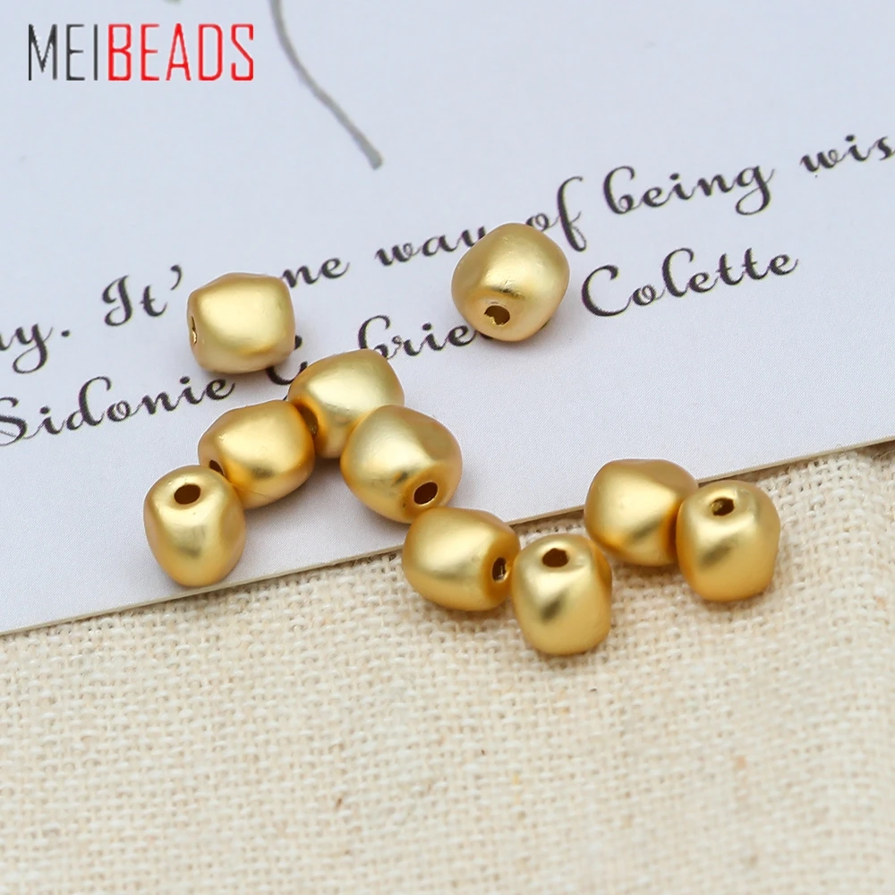 

MEIBEADS 5pcs Copper Beads for Handmade Braided Rope Bracelet & Bangles Spacer Beads for Women Men DIY Making Accessories BT64