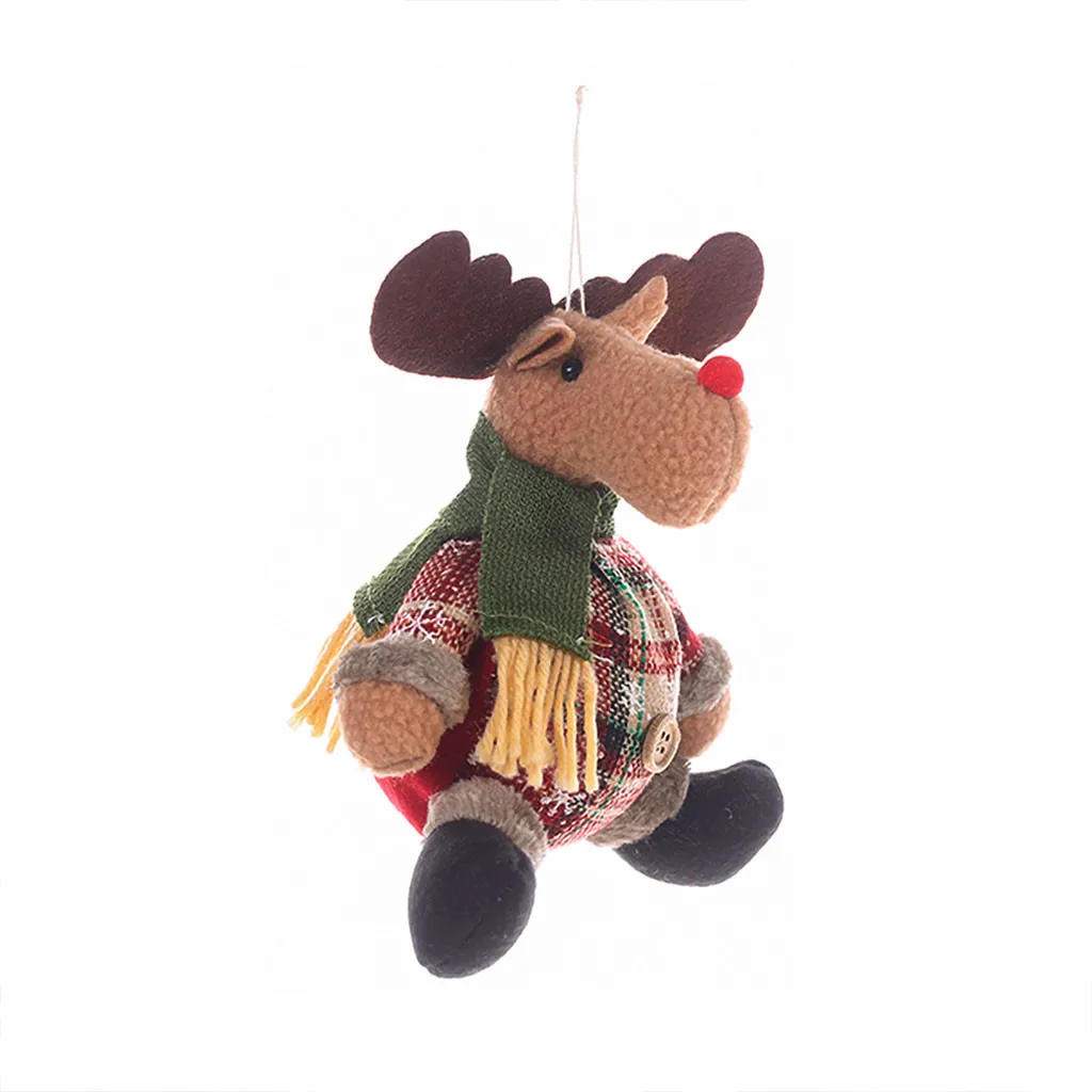 Тканевый кулон Санта снеговик олень рождественская елка украшения для дома