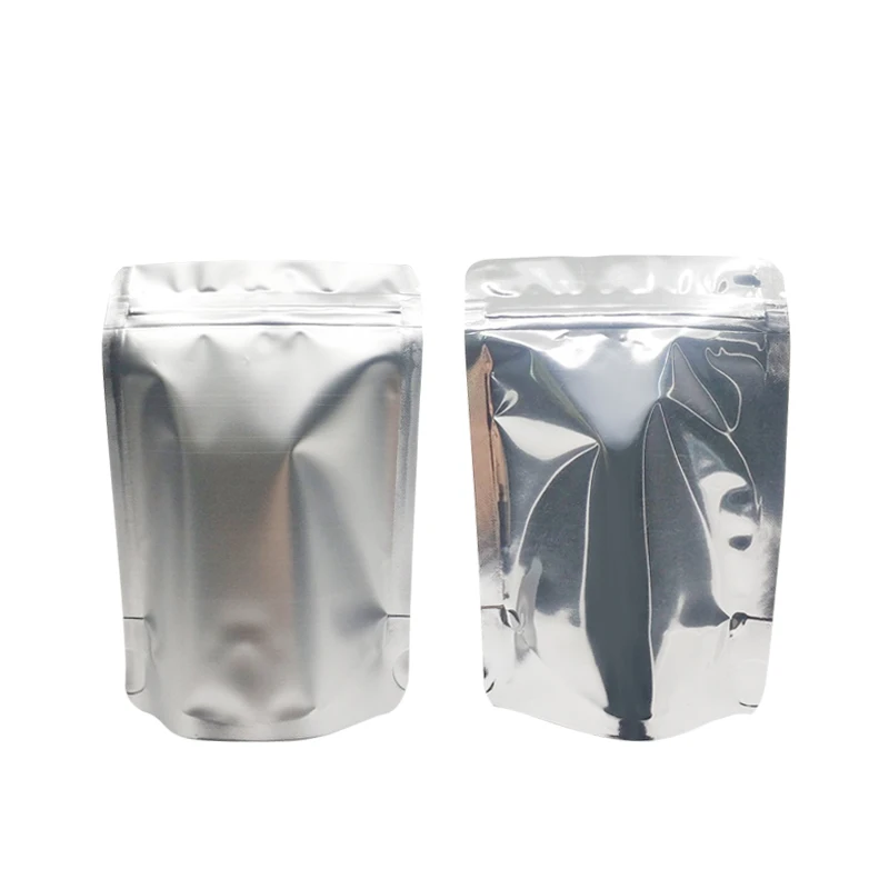 100 шт. серебристые пакеты на молнии из алюминиевой фольги | Дом и сад