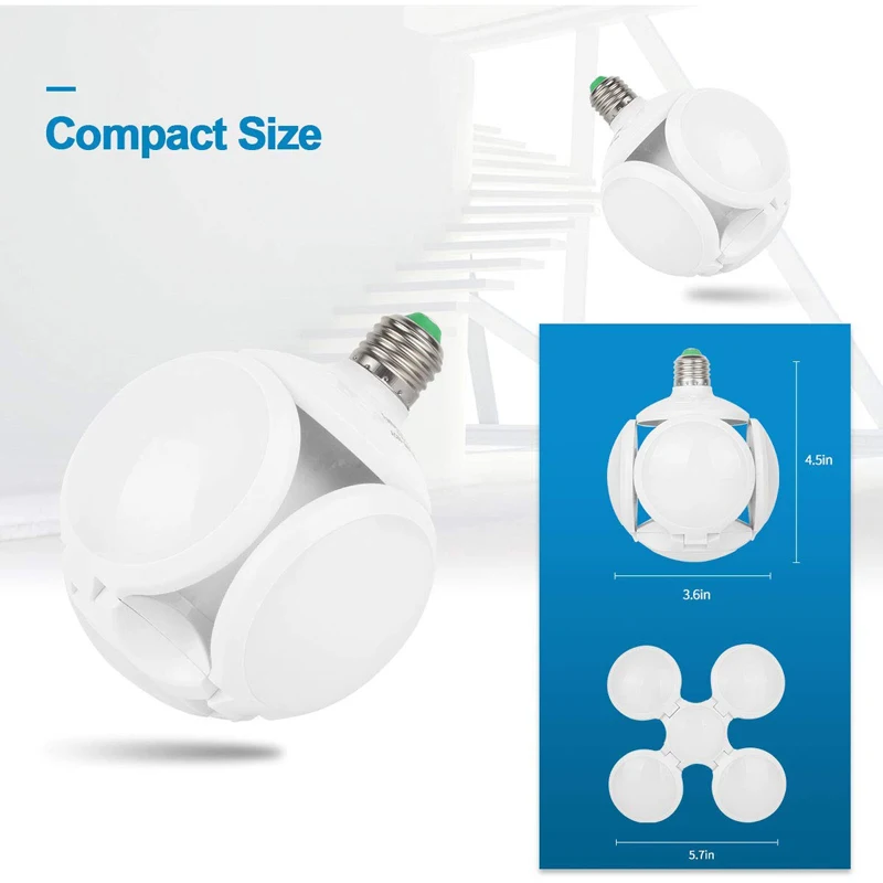 Супер яркий светодиодный промышленный светильник ing 40 Вт E26/E27 вентилятор гараж