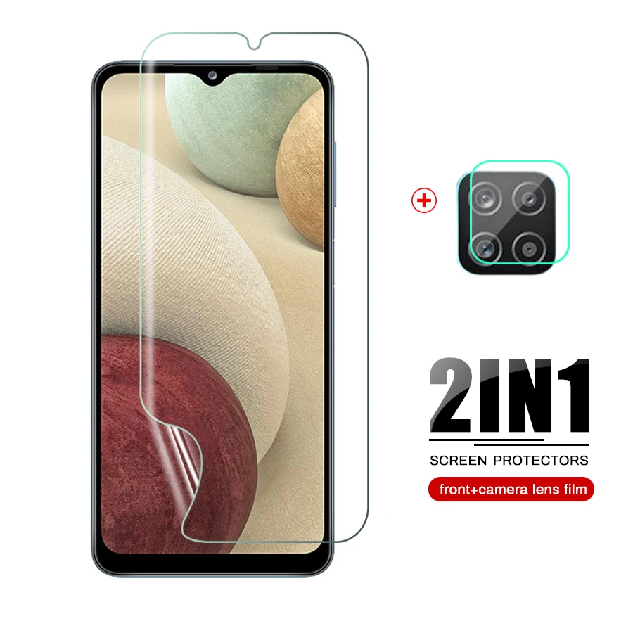 Мягкая Гидрогелевая пленка для Samsung Galaxy A12 Защитная объектива камеры SamsungA12 Sansung