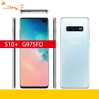 Samsung Galaxy S10 + S10 Plus G975FD, две Sim-карты, 128 Гб ПЗУ, 8 Гб ОЗУ, Восьмиядерный процессор, экран 6,4 дюйма, стандартная связь NFC, 4G LTE, оригинальный телефон