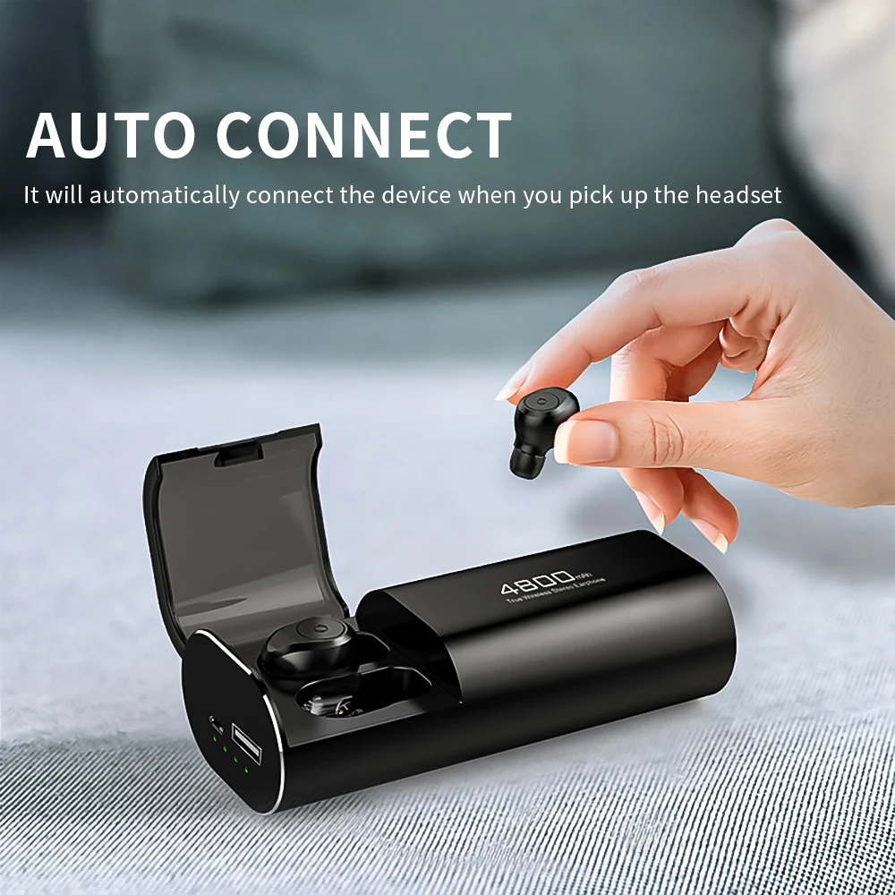 Беспроводной Bluetooth 5 0 наушники-вкладыши TWS стерео спортивные Водонепроницаемый