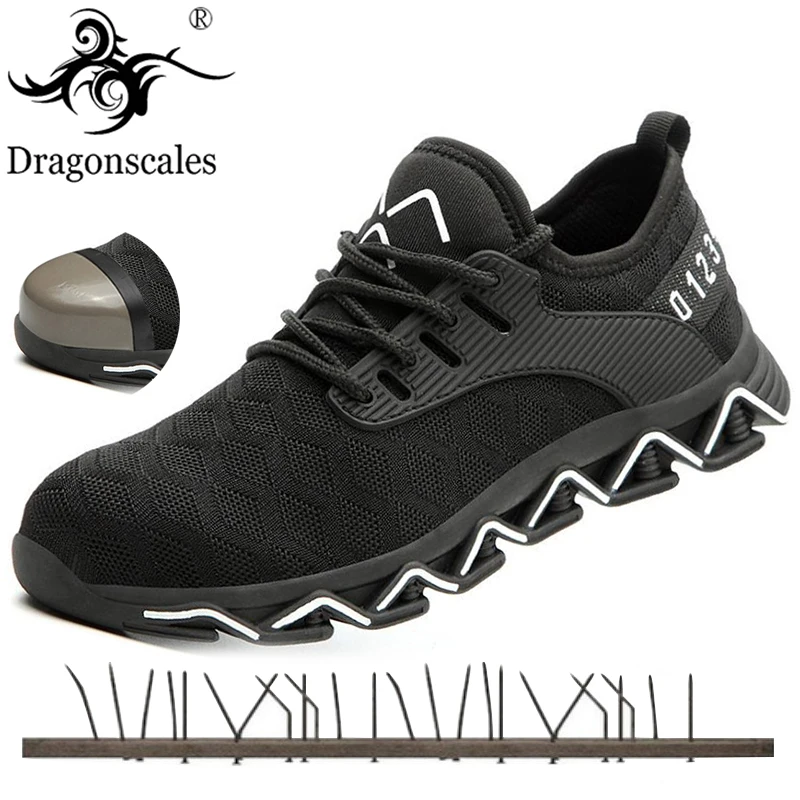 Мужские легкие кроссовки со стальным носком размеры 36 47|Защитная обувь| |