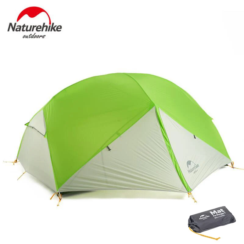 Naturehike 3 сезона Mongar 2 человека палатка для кемпинга 20D силиконовый нейлоновый