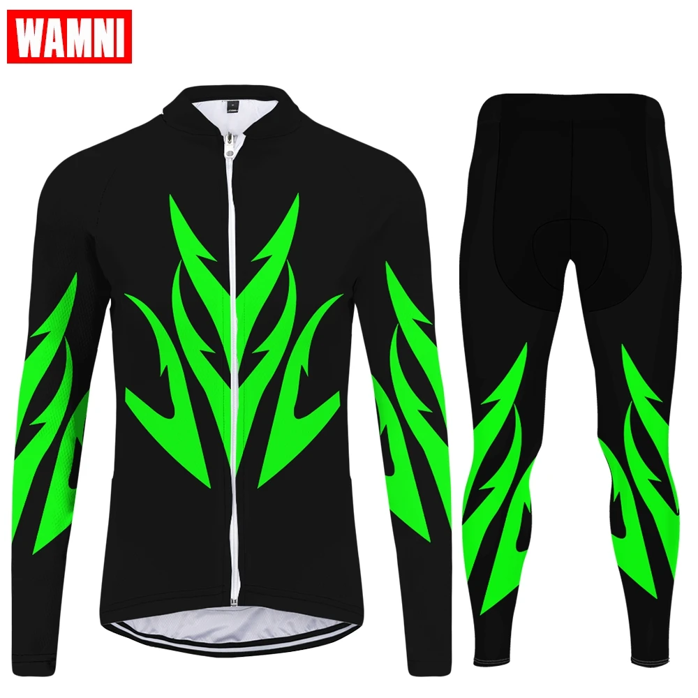 Комплект женской велосипедной одежды WAMNI комплект из Джерси с длинным рукавом