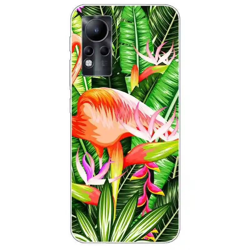 Чехол для Infinix Note 11 Мягкий Силиконовый ТПУ чехол телефона с рисунком волка Pro