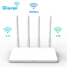 Cioswi WE2805A Unlocked 4G LTE Wireless Router 300Mbps 4Pcs Antennas With SIM Card Slot WAN&LAN Port Indoor Wireless Wifi Router