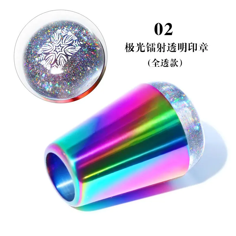 Nail Art Stamper красочная силиконовая Мягкая Печать штамповка штамп штамповка Пластина Печать ногтей Stamper - Цвет: Армейский зеленый