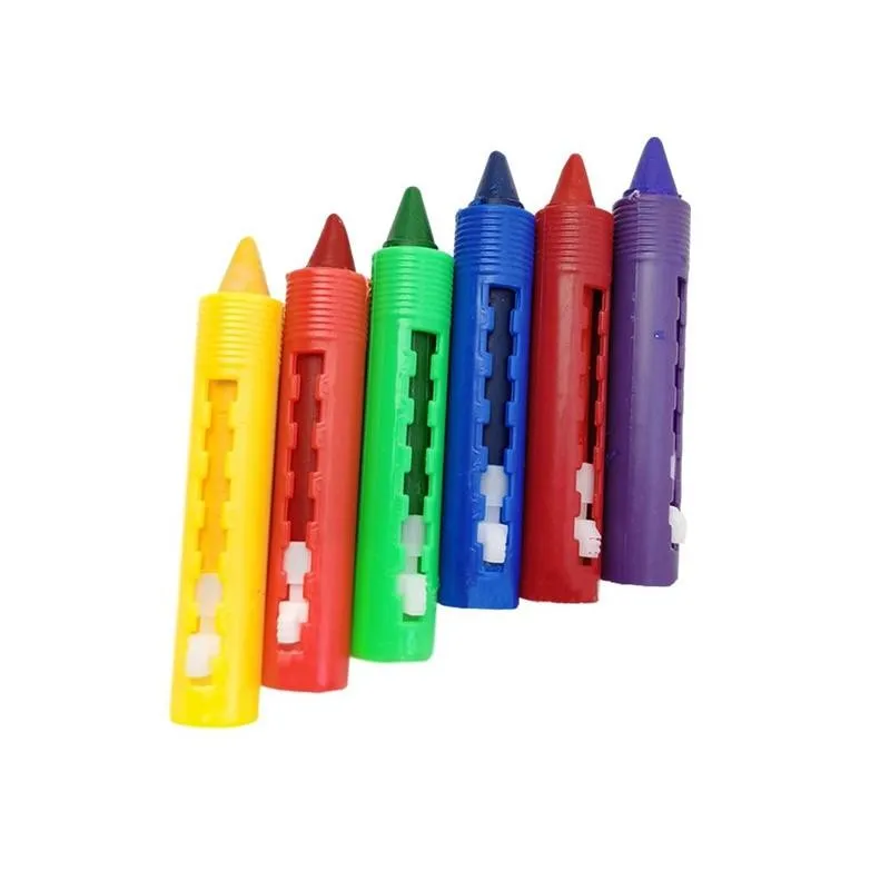 

6 шт./компл. детские моющиеся ванная комната мелки со стирающимися чернилами граффити игрушка для каракулей, маркер для Детское купание