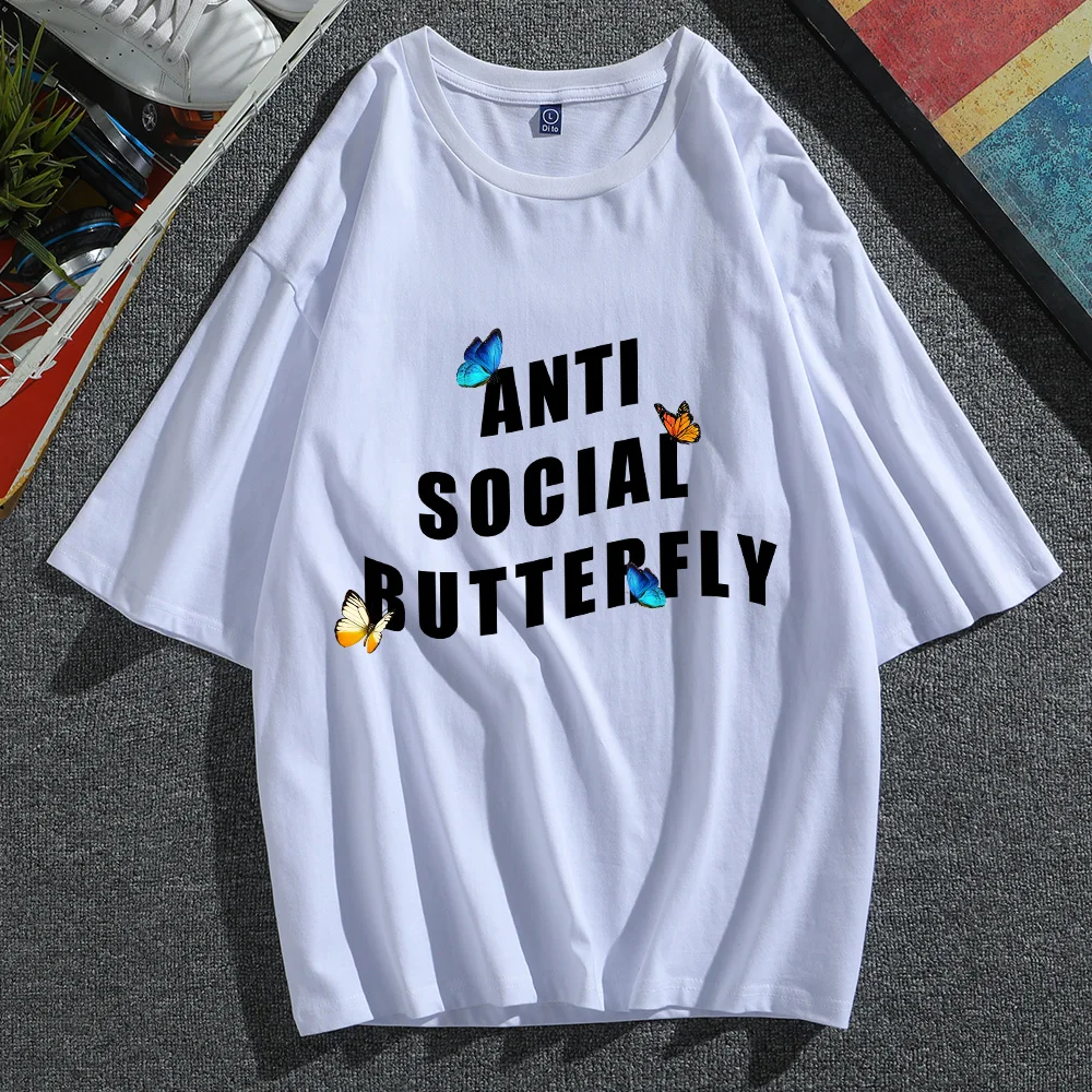 

Винтажная рубашка в стиле Харадзюку с надписью, хлопковый пуловер, футболки с графическим рисунком, модная одежда большого размера в стиле ...