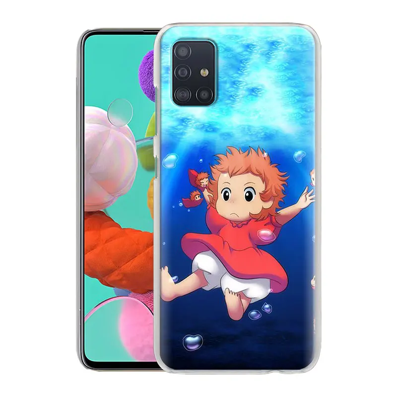 

Case for Samsung Galaxy A50 A51 A70 A71 A10 A10s A20s A30 A40 A11 A21s A31 A41 A91 Phone Cover Hayao Miyazaki anime ponyo Cases