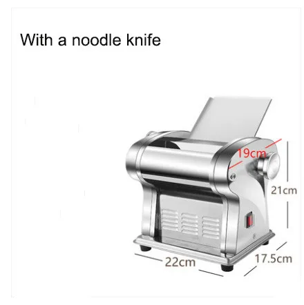 With 1 noodle knife Электрический пресс-машина для лапши, спагетти, паста, производитель, коммерческий резак для теста из нержавеющей стали, клецки, ролик, вешалка для лапши - Цвет: With 1 noodle knife