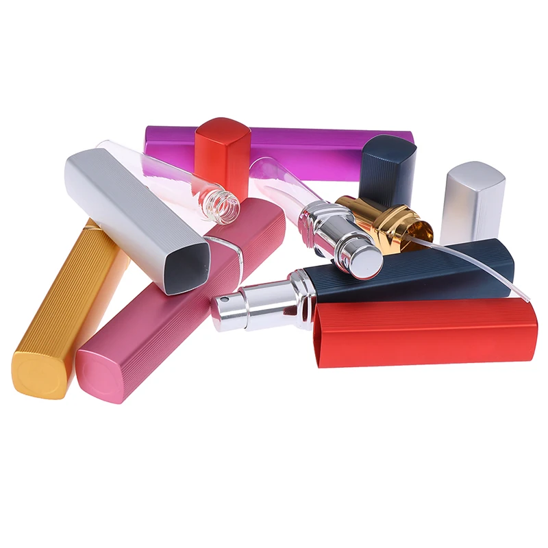 Портативный дорожный флакон для духов металлический чехол алюминиевая насадка