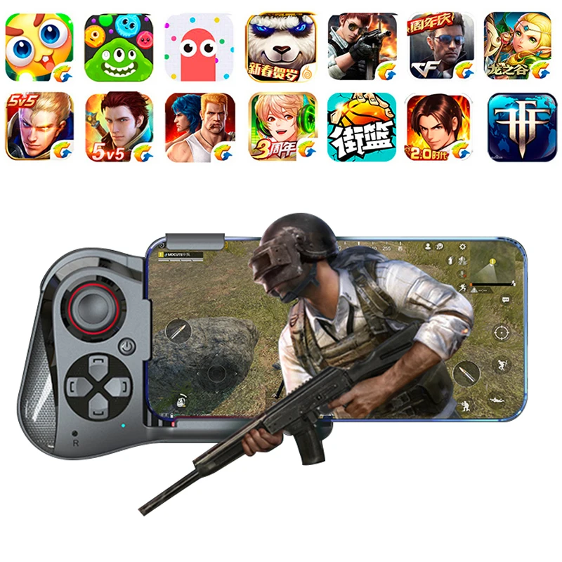 

For MOCUTE-059 One-handed Bluetooth-compatible Gamepad For Android IOS Phone PUBG Game Pad Rechargeable Game Handle
