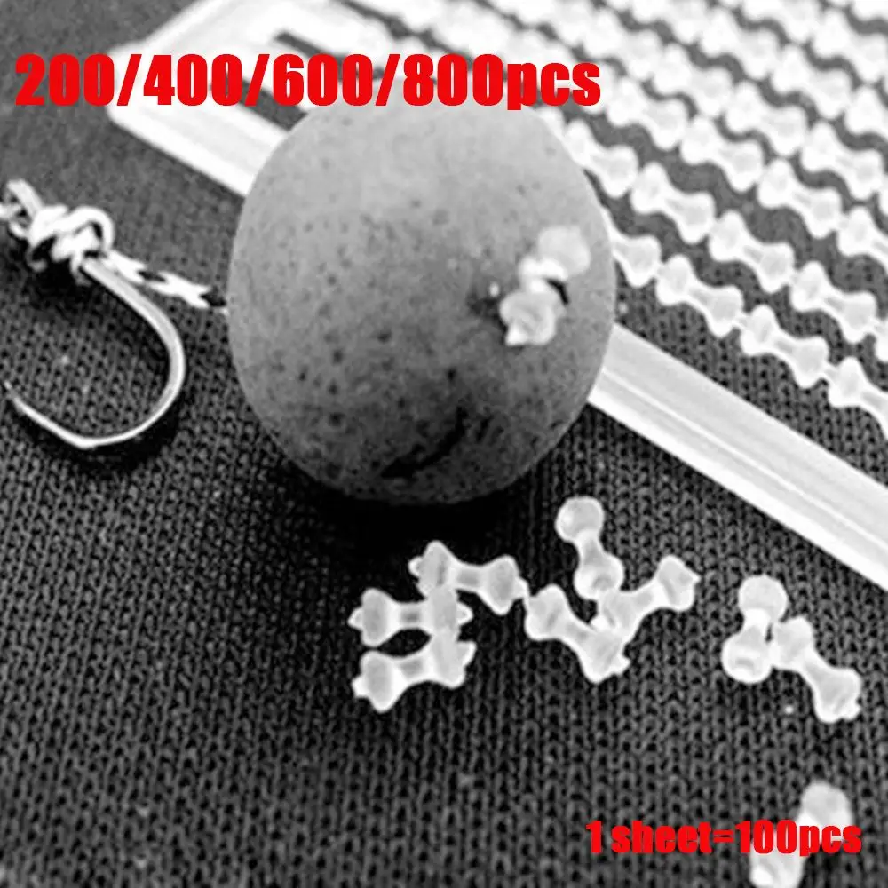 200/400/600/800Pcs Ronnie Rig Clear/Green/Black High Quality Fishing Hair Chod  Hook Stops Beads Carp Fishing Boilies Stoper