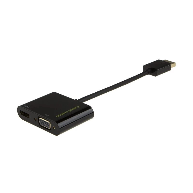 Переходник dp-hdmi VGA 2 в 1 (два одном) преобразователь DisplayPort HDMI с поддержкой 3D/4K через
