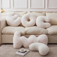 ins style imitation of rabbit hair cushion dougnut cushion sofa waist pillow floor pillow children room living room home decor