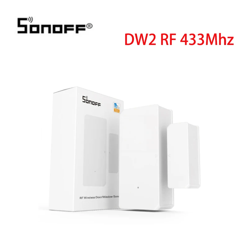 SONOFF DW2 RF 433 МГц беспроводной датчик двери окна уведомления приложения оповещения