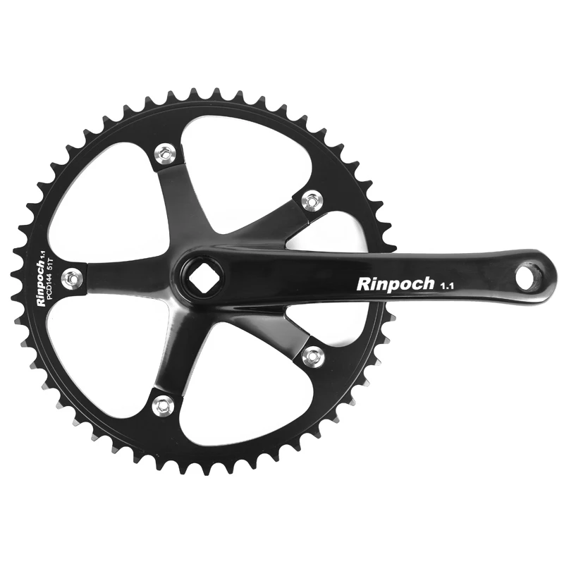 Rinpoch 1.1 Crank Single Speed Aluminium Alloy Crankset 48T Chainring,BCD144, 165mm/170mm Crankarm for Fixed Gear BIKE
Rinpoch 1.1 Crank Single Speed Aluminium Alloy Crankset 48T Chainring,BCD144, 165mm/170mm Crankarm for Fixed Gear BIKE