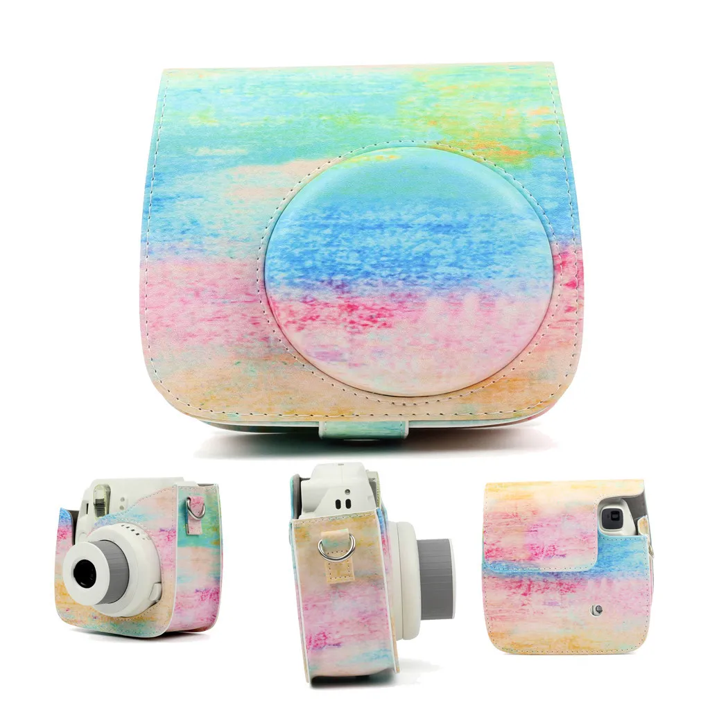 Чехол для Камеры Ouhaobin s сумки Fujifilm Instax Mini 9 8 + сумка камеры с мгновенной пленкой