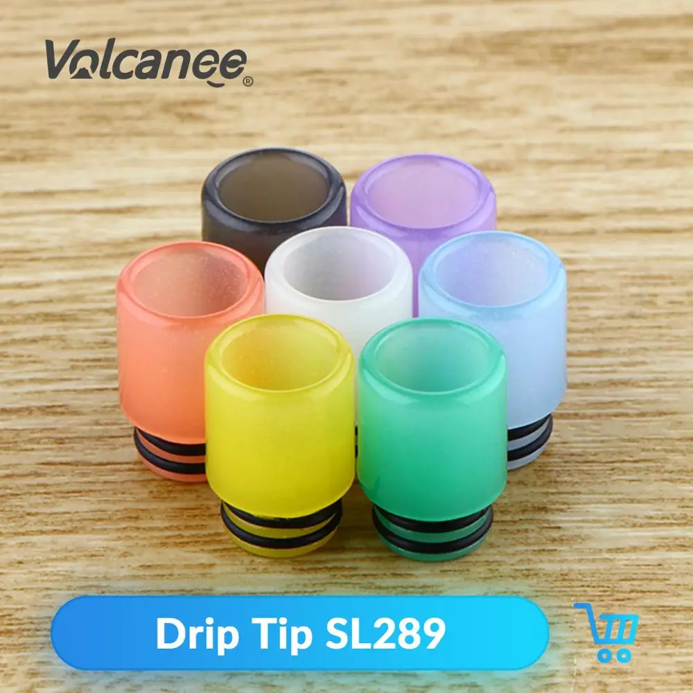 V8 Baby RTA RDA Vape Tank светящийся наконечник из эпоксидной смолы с широким отверстием