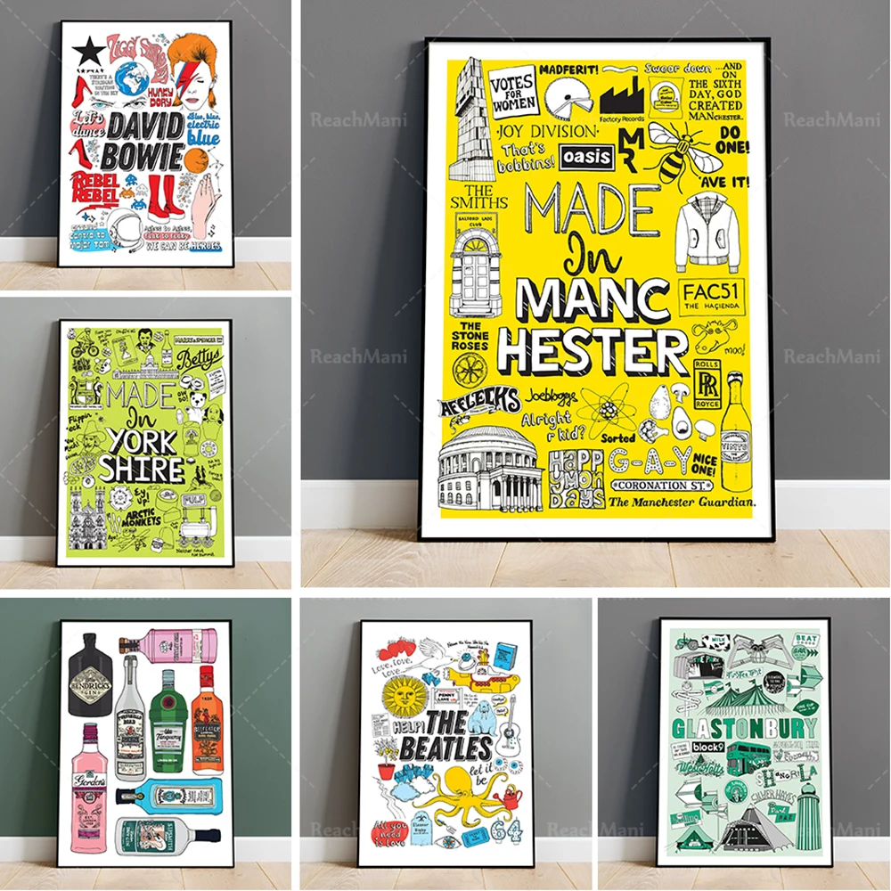 

90s Retro Poster, Nineties Pop Culture, Illustrated Art Print