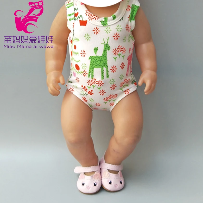 Подходит для кукол 43 см одежда с оленями Рождественская Одежда новорожденных