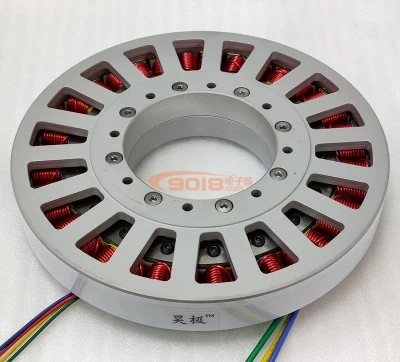 Большой полый вал 480 Вт ультра низкоскоростной дисковый бесщеточный двигатель