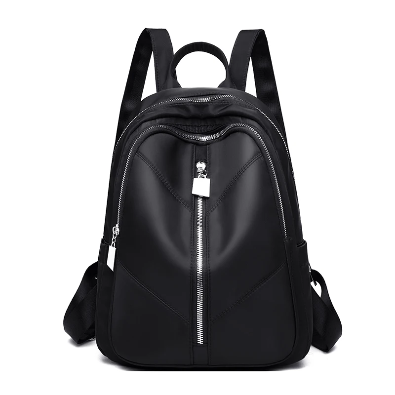 Toposhine Mochilas mujer новая ткань Оксфорд Водонепроницаемая Студенческая сумка для путешествий повседневный рюкзак женская уличная сумка mochila feminina - Цвет: Black