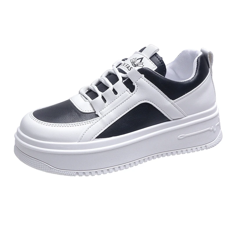 

Summer White Shoes for Women 2021 Female Students Leisure Shoes Breathable Sports Board Shoes for Women Platform Shoes
