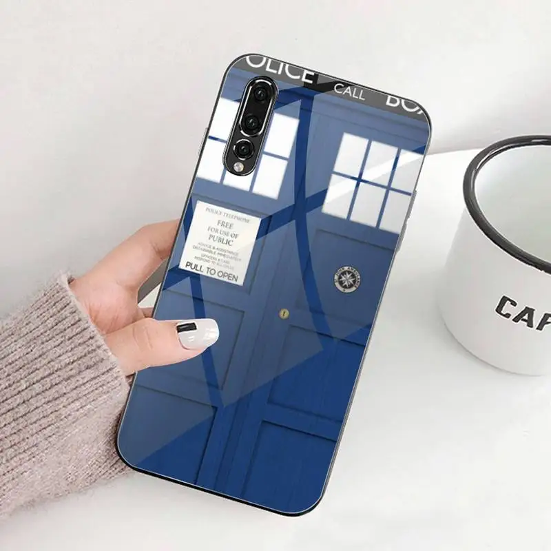 Чехол Tardis для Huawei P30 P20 P10 lite honor 7A 8X 9 10 mate 20 Pro закаленное стекло | Мобильные телефоны