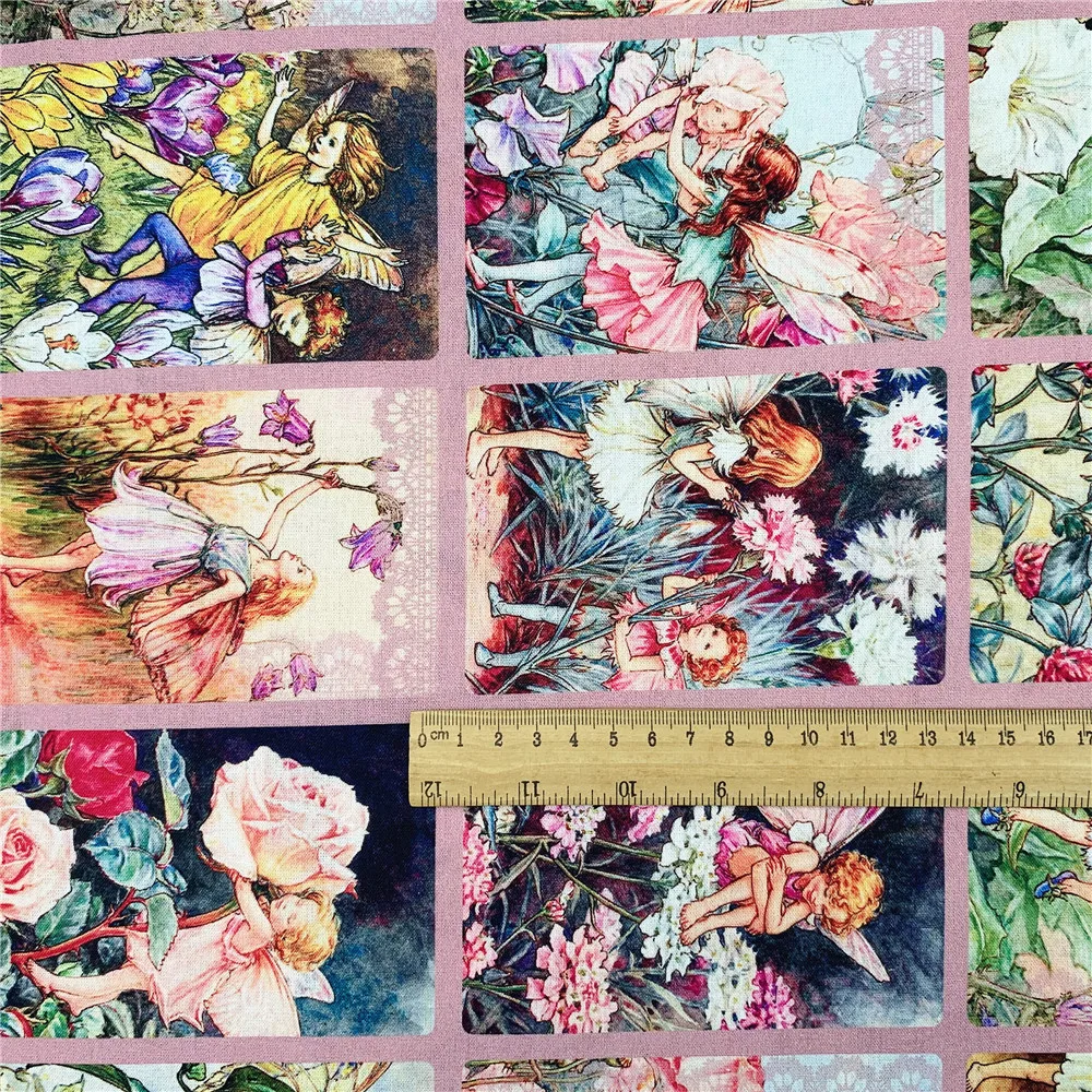 Romantic rose vintage flower fairy cotton fabric for Sewing Quilting Accessories DIY girl Sheet Pillowcase Patchwork Material | Дом и сад