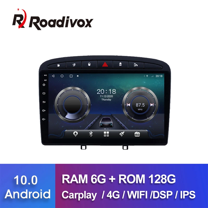 

9-дюймовый Android 10.0 ОЗУ 4 Гб ПЗУ 64 ГБ для PEUGEOT 408, 2010, 2016, автомобильный Dvd, Gps-навигатор, радио, мультимедийный плеер, стерео головное устройство