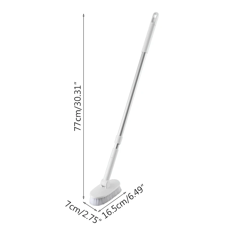 

Cleaning Brush Retractable Space Aluminum Rod Long Handle Cleaning Brush Tile Cleaning Brush Bathroom Wall Hard Brush