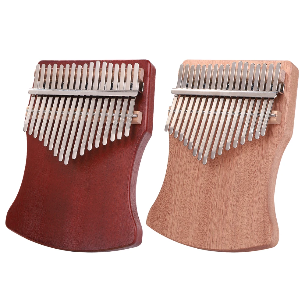 

Portable 17-Key Mahogany Veneer Kalimba Thumb Piano Professional Mbira Sanza Finger Practice Musical Instrument
