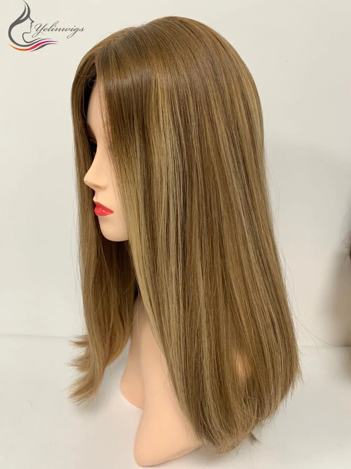 Новые европейские натуральные волосы шелковые верхние парики настроенные