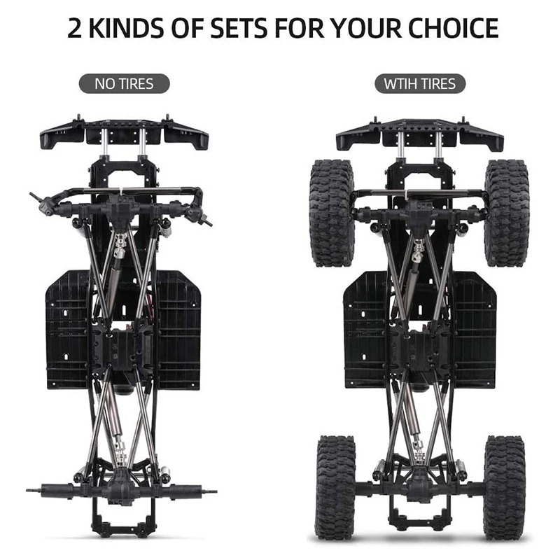 Wheelbase Chassis Frame 313mm with Tries and Motor for AXIAL 1/10 SCX10 II 90046 90047 RC Crawler Climbing Car | Электроника