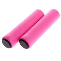 60 hot sale 1 pair ultra light non slip soft silicone handlebar grip mountain bike bicycle sponge covers cycling equipment