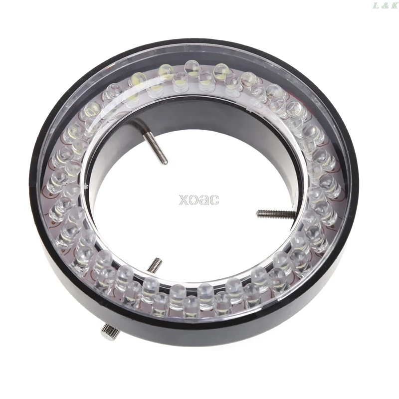 60 LED Adjustable Ring Light Illuminator Lamp For STEREO ZOOM Microscope EU Plug M05 Dropship Brightness Flexibility | Инструменты