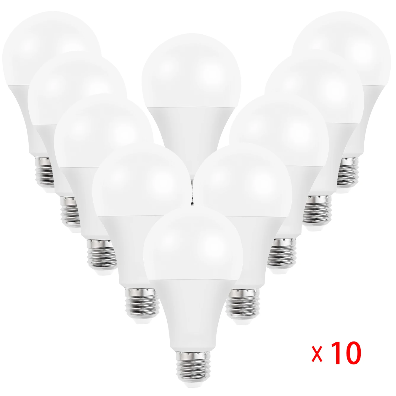 

Светодиодные лампы E27, 240 в, в переменного тока, 20/18/15/12/9/6/3 Вт, 10 шт.