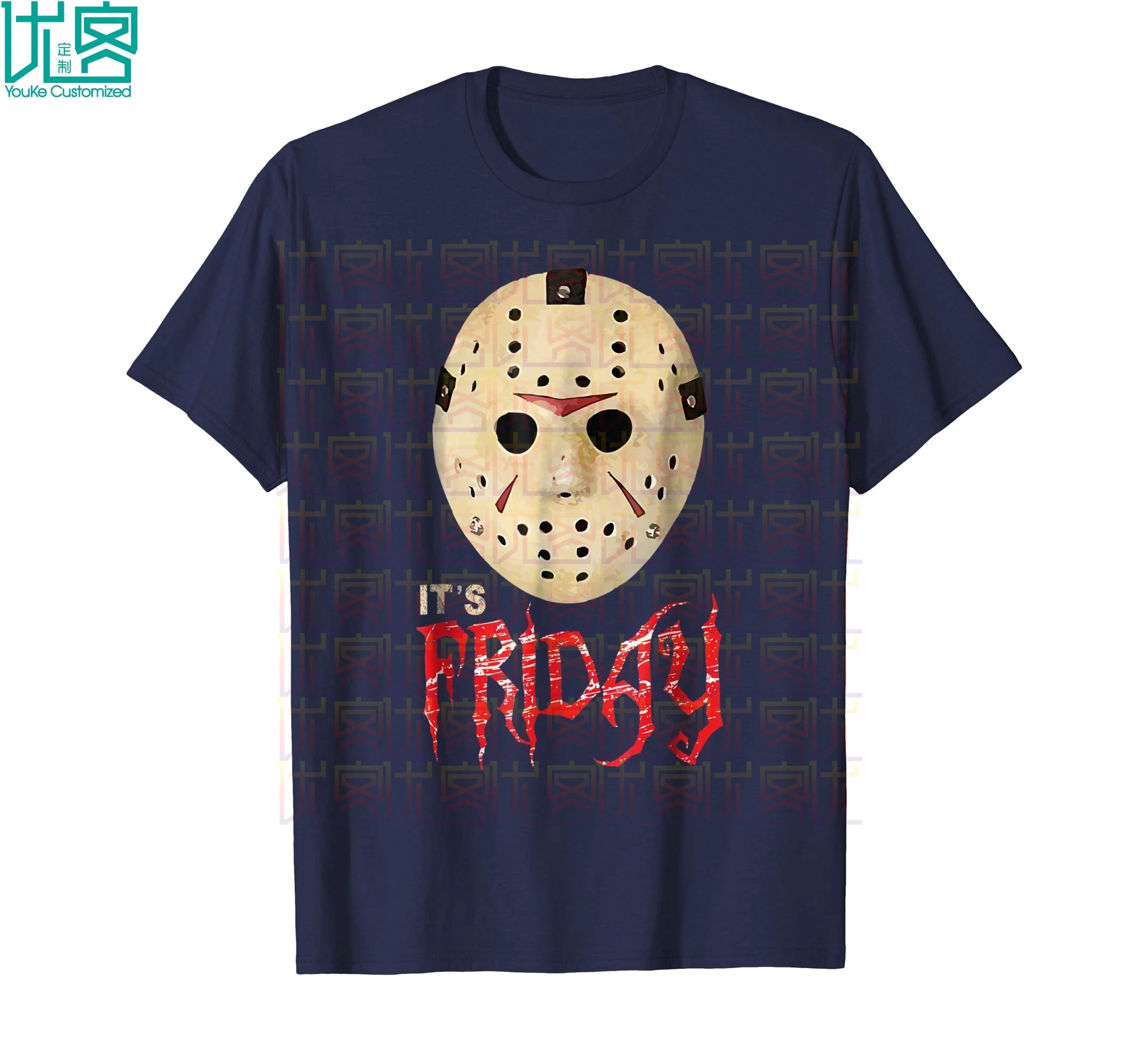 Футболка с забавной страшной маской Джейсона на Хэллоуин потрясающая футболка