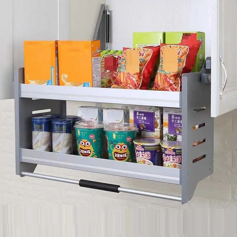 

Cuisine Kuchnia Organizador Cocina Almacenaje Armario Platos Hanging Cozinha Organizer Rack Kitchen Cabinet Storage Basket